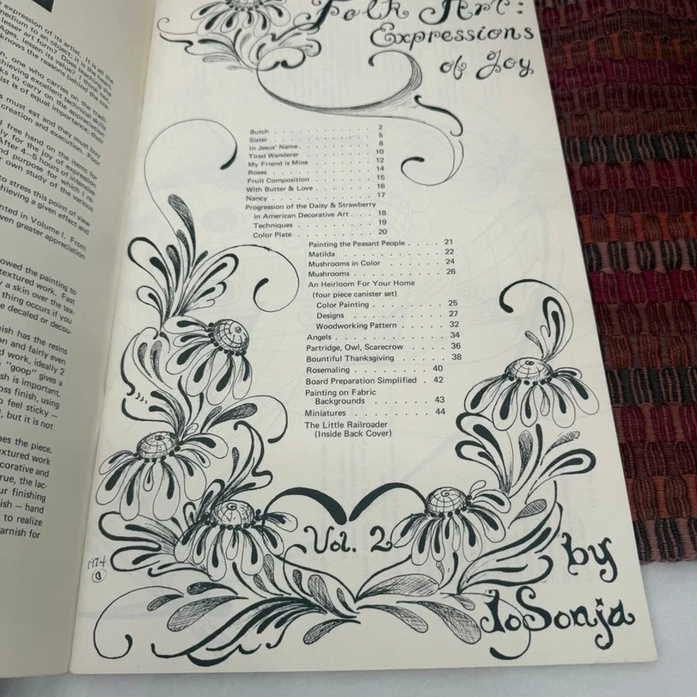 Jo Sonja Folk Art Expressions of Joy Vol‎ 2 Book VTG Tole Painting Patterns